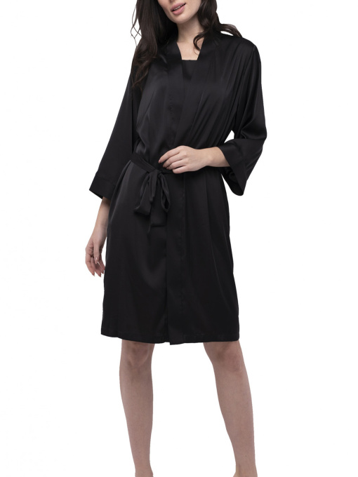 Халат LadyLike модель ll186730090-chornij Фото