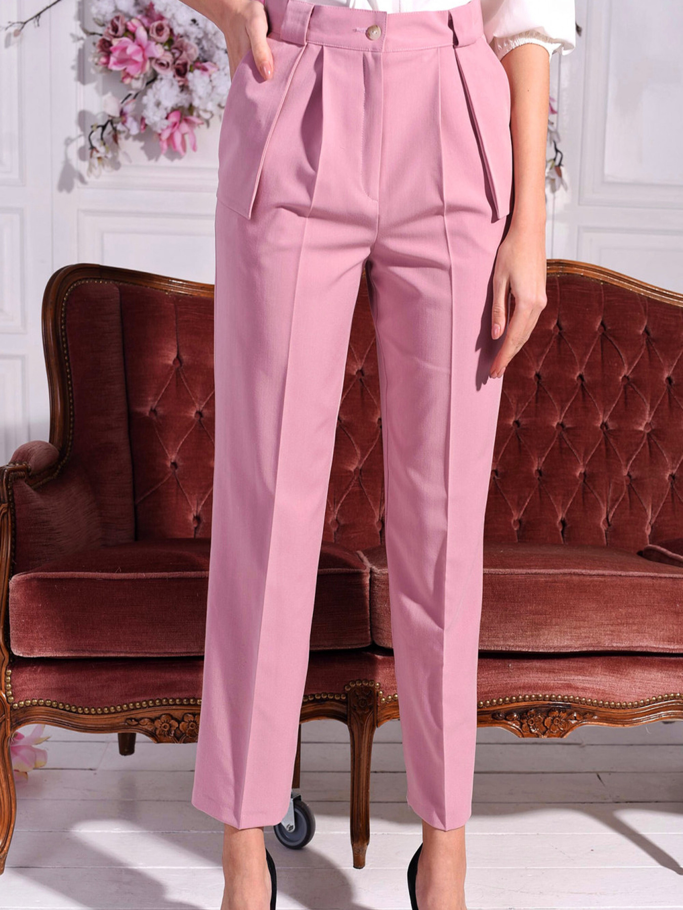 Брюки повседневные LadyLike модель ll191820011-rozhevij Фото