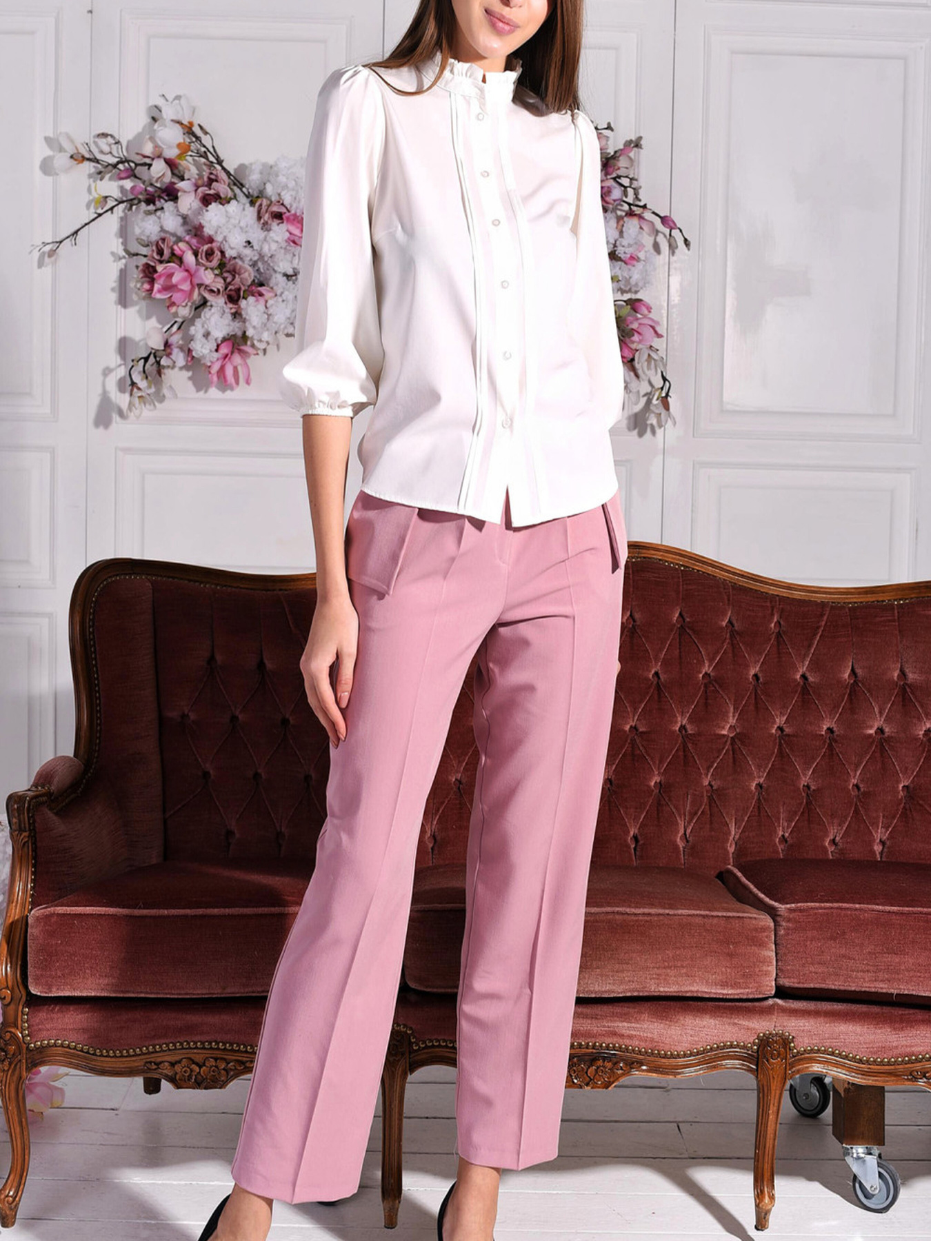 Брюки повседневные LadyLike модель ll191820011-rozhevij Фото