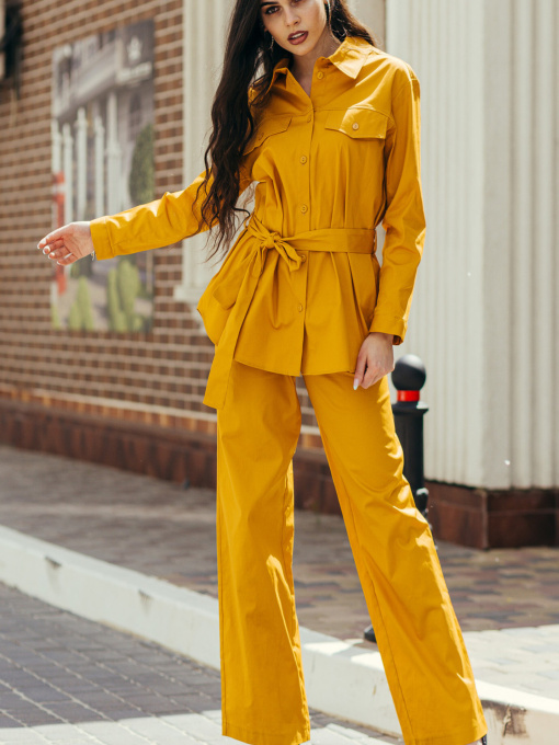 Повседневные штаны LadyLike модель ll174520031-zhovtij Фото