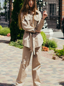 Повседневные штаны LadyLike модель ll174520089-bezhevij Фото