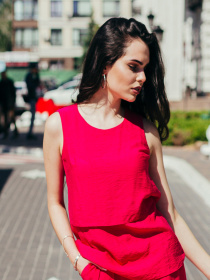 Блуза LadyLike модель ll176350018-malinovij Фото