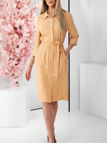 Сукня міді LadyLike модель ll192220089-bezhevij Фото