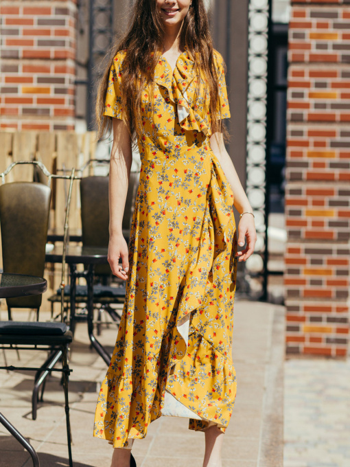 Платье миди LadyLike модель ll185015786-grchichnij Фото