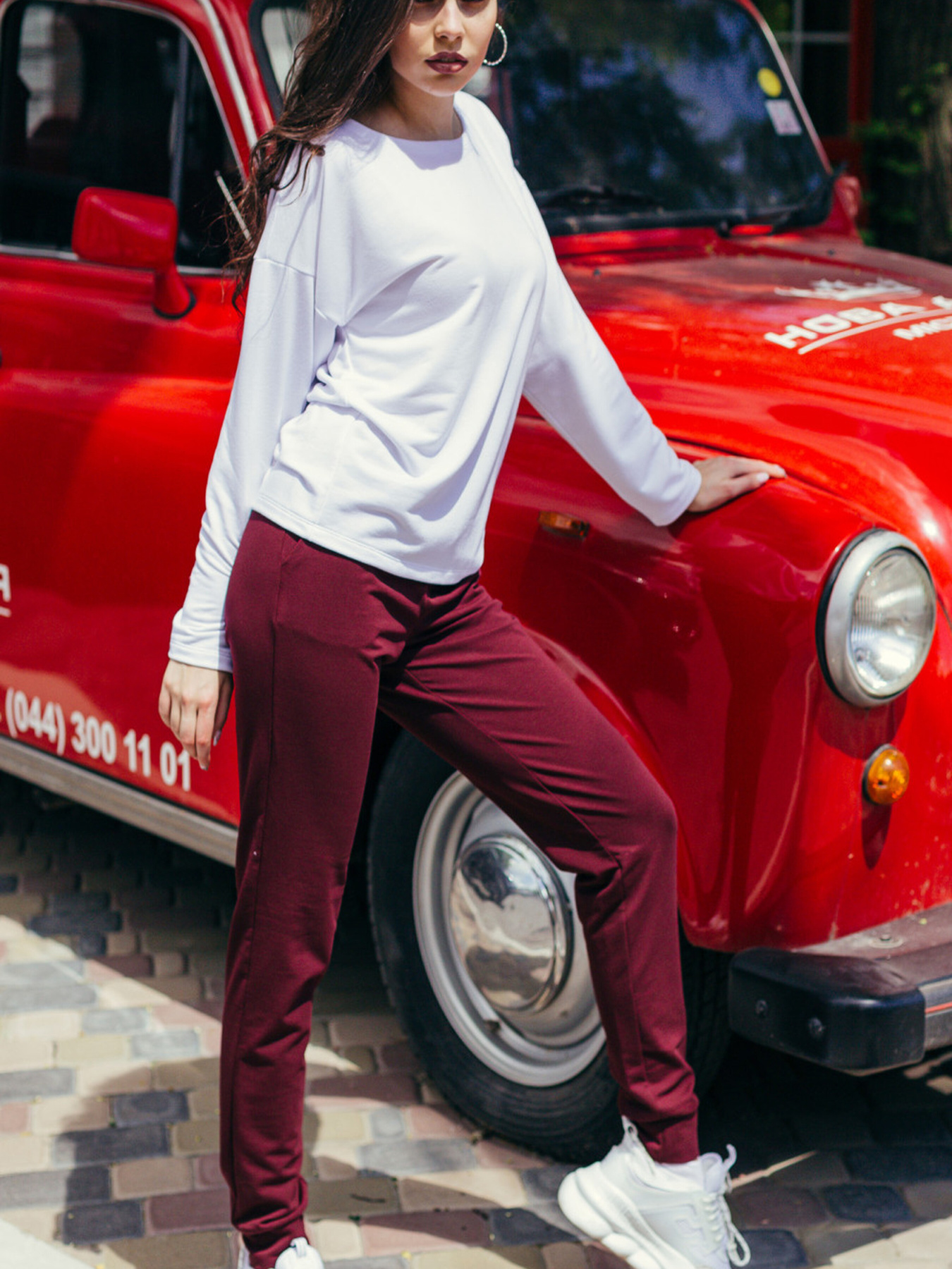 Спортивный костюм LadyLike модель ll197470001-bordovj Фото