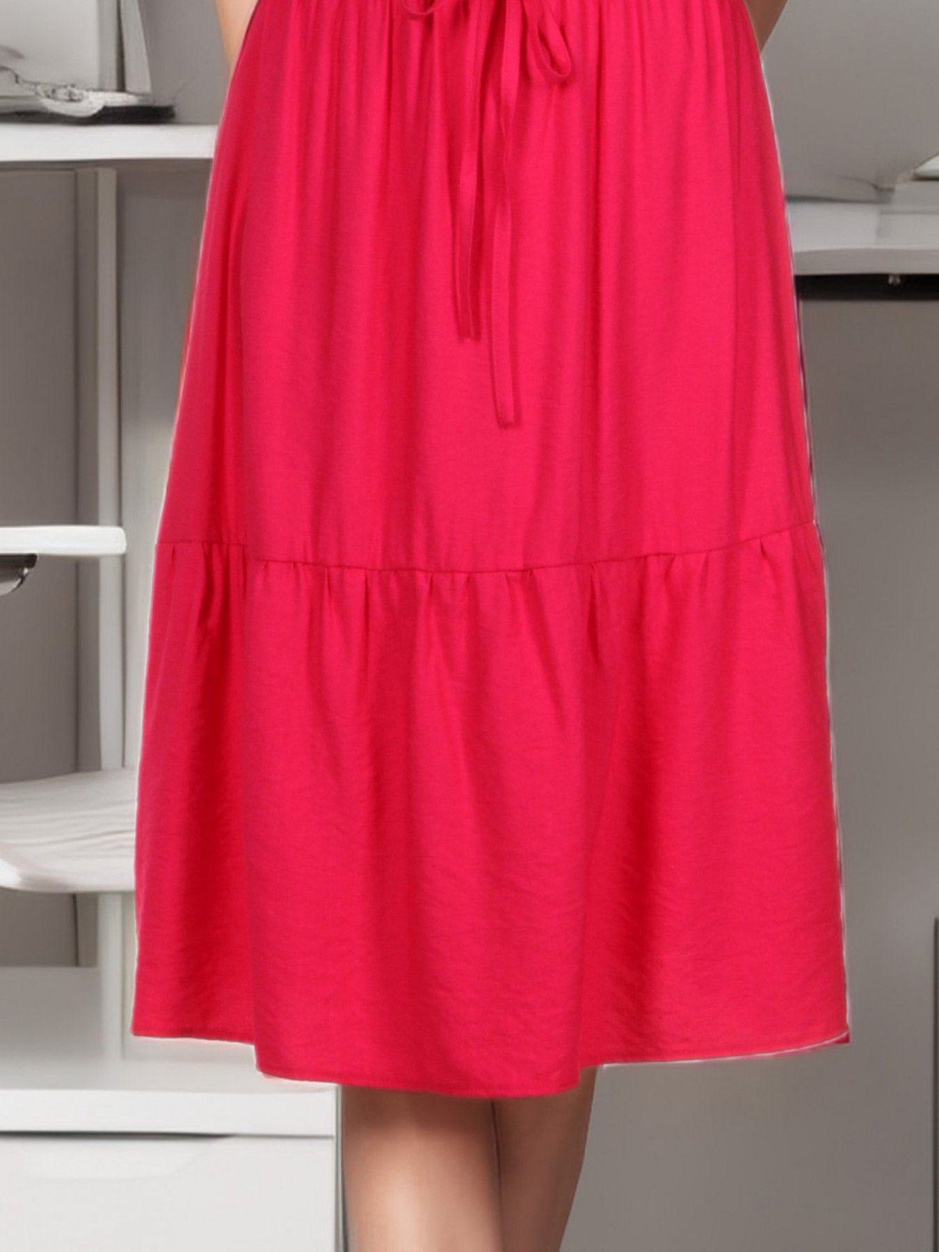 Юбка миди LadyLike модель ll197550011-malinovij Фото