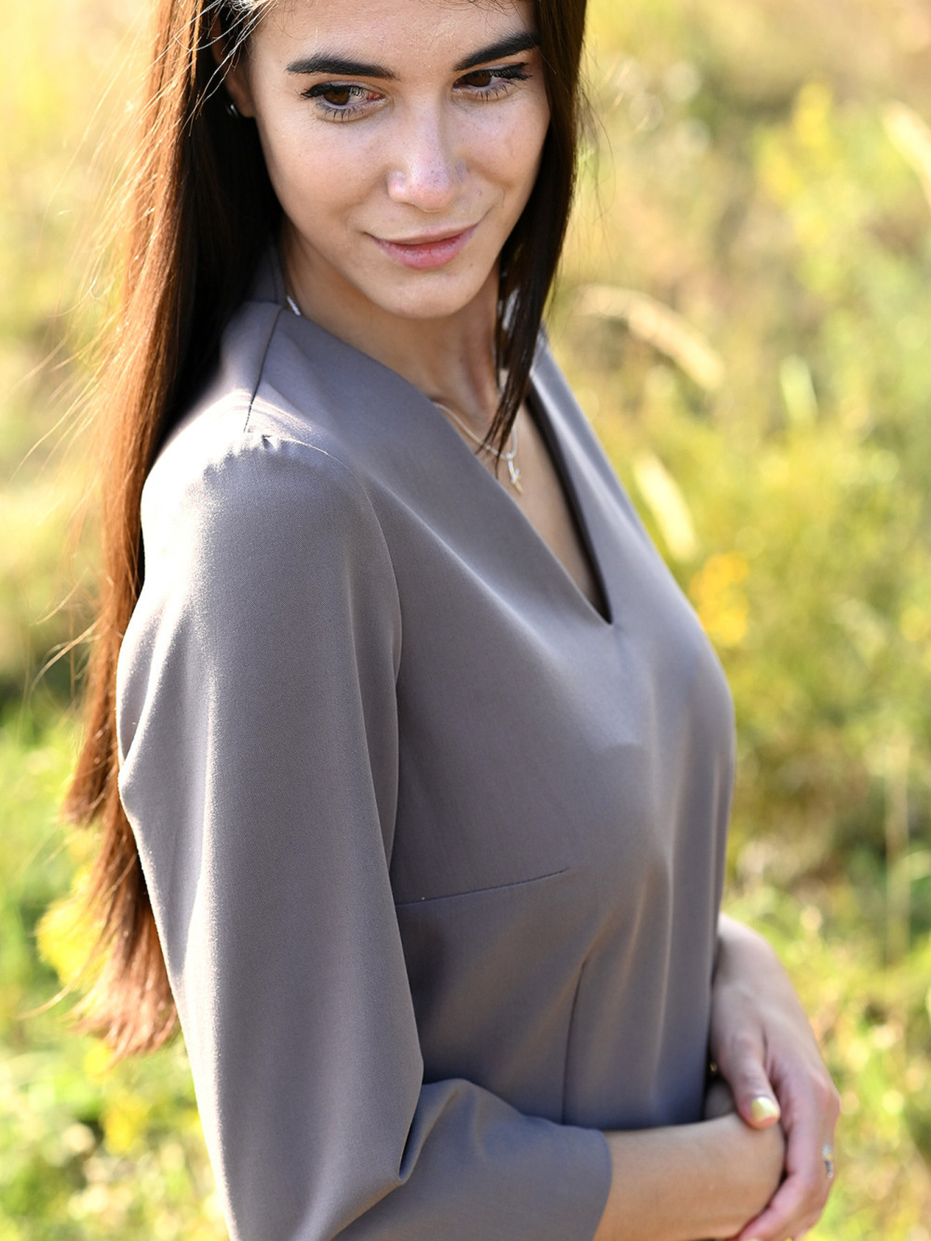 Сукня міді LadyLike модель ll205220087-bezhevij Фото