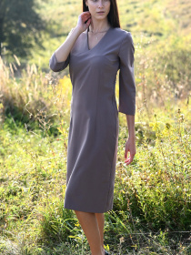 Сукня міді LadyLike модель ll205220087-bezhevij Фото