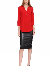 Блуза LadyLike модель ll109710110-chervonij Фото