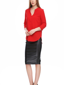 Блуза LadyLike модель ll109710110-chervonij Блуза LadyLike модель ll109710110-chervonij Фото