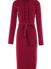 Платье миди LadyLike модель ll19020017-malinovij Фото