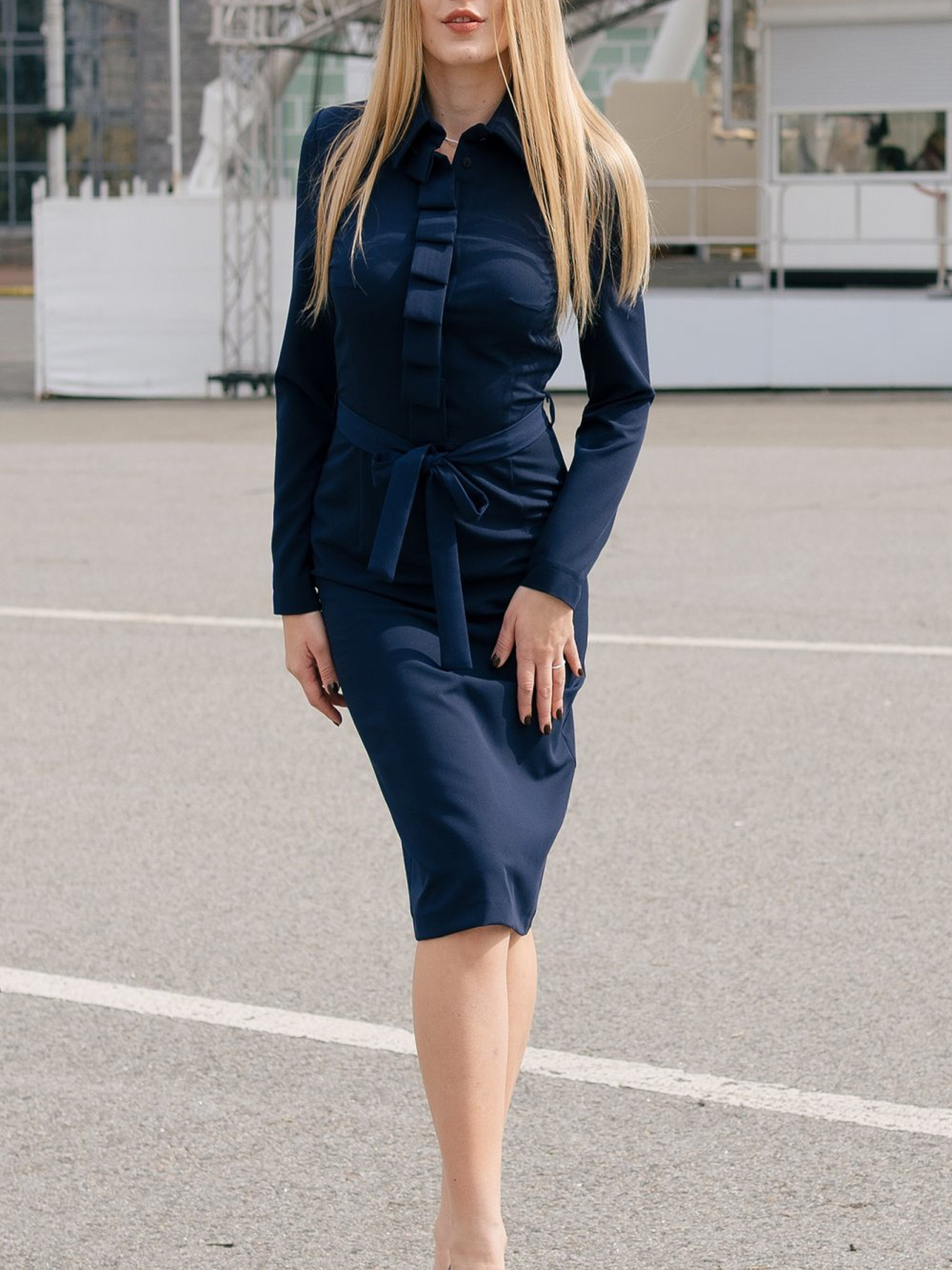 Сукня міді LadyLike модель ll19020163-sinj Фото