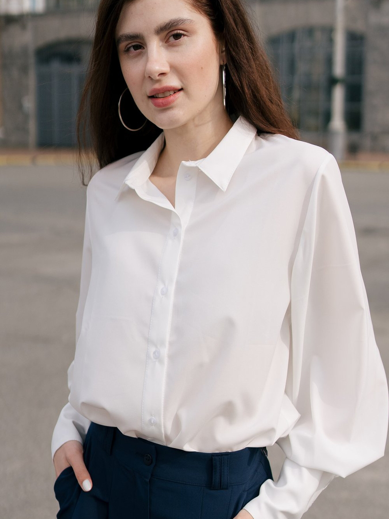 Блуза LadyLike модель ll184010001-molochnij Фото