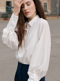 Блуза LadyLike модель ll184010001-molochnij Фото