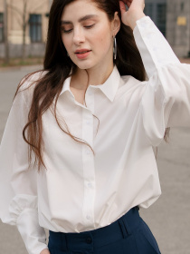 Блуза LadyLike модель ll184010001-molochnij Фото