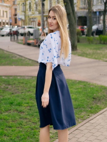 Спідниця міді LadyLike модель ll214720063-sinj Фото