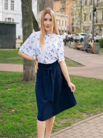 Юбка миди LadyLike модель ll214720063-sinj Фото