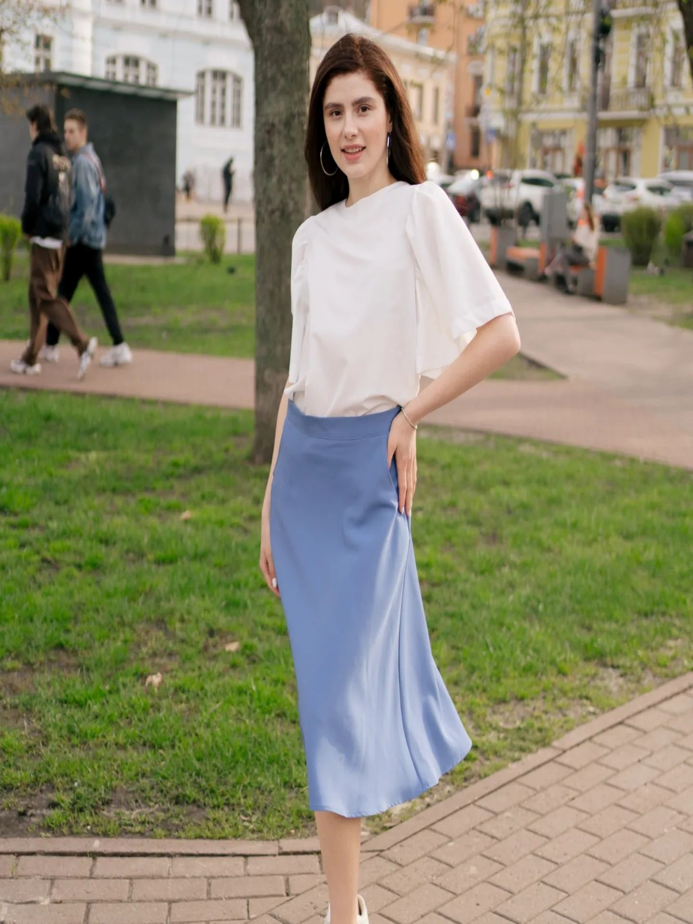 Юбка миди LadyLike модель ll207520065-sinj Фото