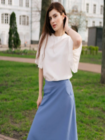 Юбка миди LadyLike модель ll207520065-sinj Фото