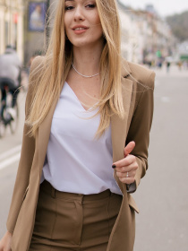 Блейзер LadyLike модель ll212120084-korichnevij Фото