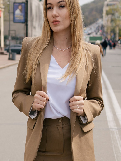 Блейзер LadyLike модель ll212120084-korichnevij Фото