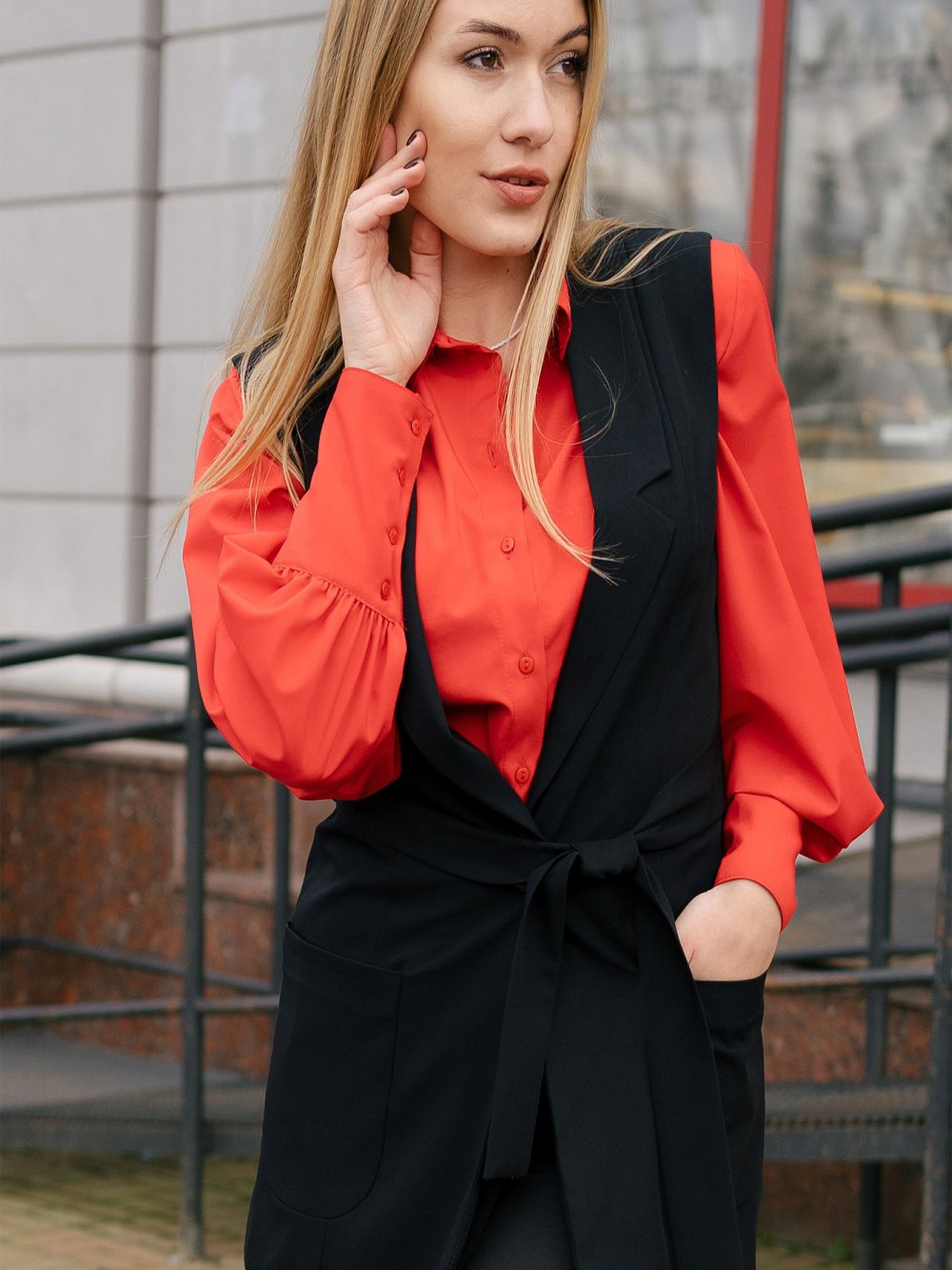 Жилет классический LadyLike модель ll149420090-chornij Фото