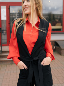Жилет классический LadyLike модель ll149420090-chornij Фото