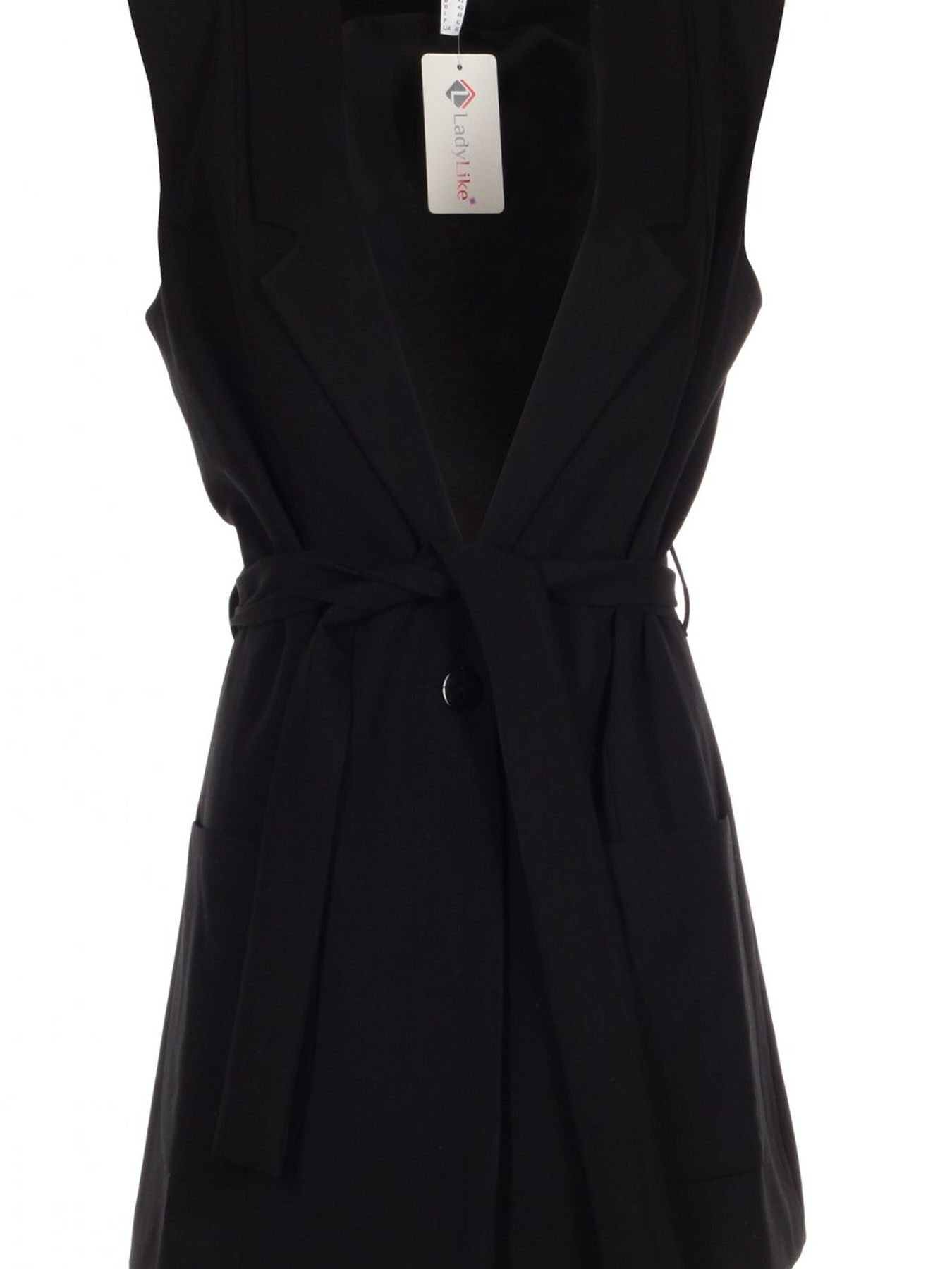 Класичний жилет LadyLike модель ll149420090-chornij Фото