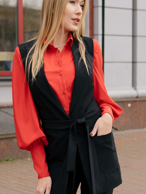 Классический жилет LadyLike модель ll149420090-chornij Фото