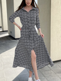 Платье миди LadyLike модель ll194315790-chornij Фото