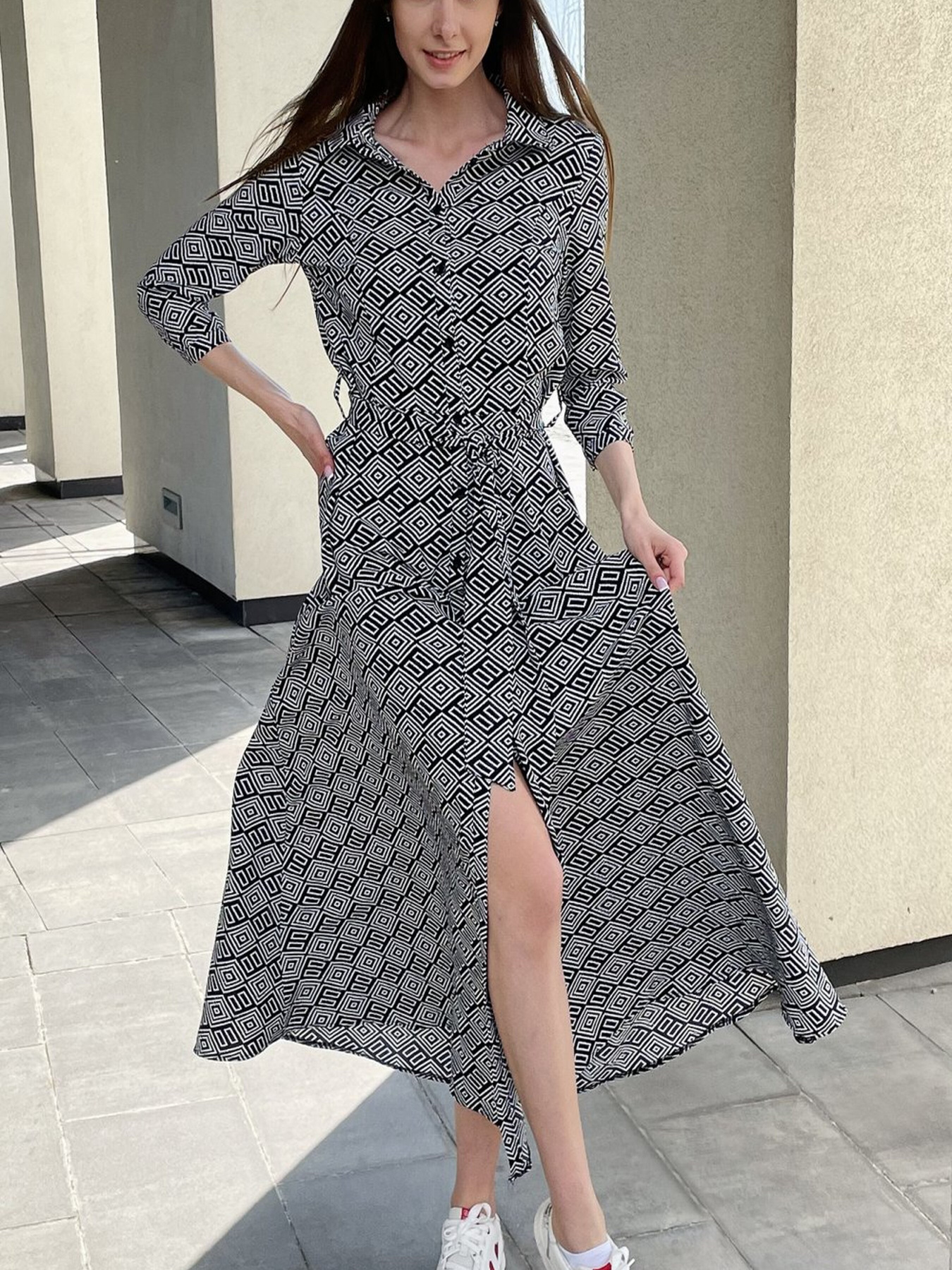 Сукня міді LadyLike модель ll194315790-chornij Фото