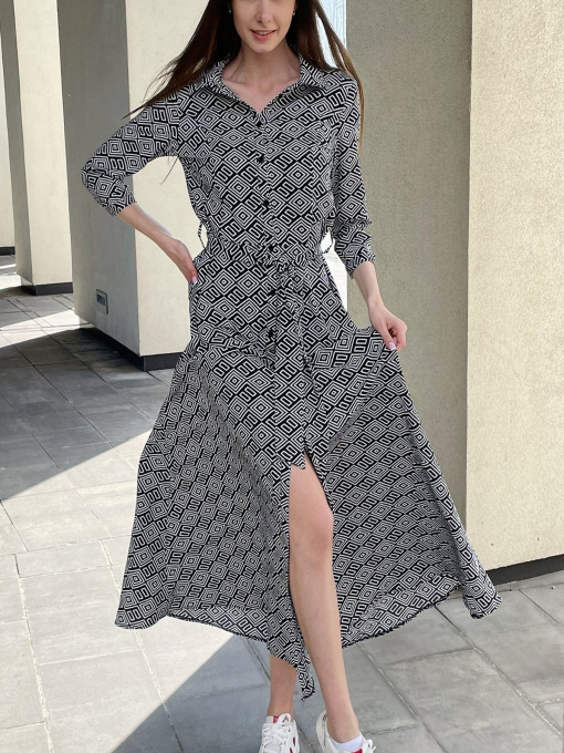 Платье миди LadyLike модель ll194315790-chornij Фото