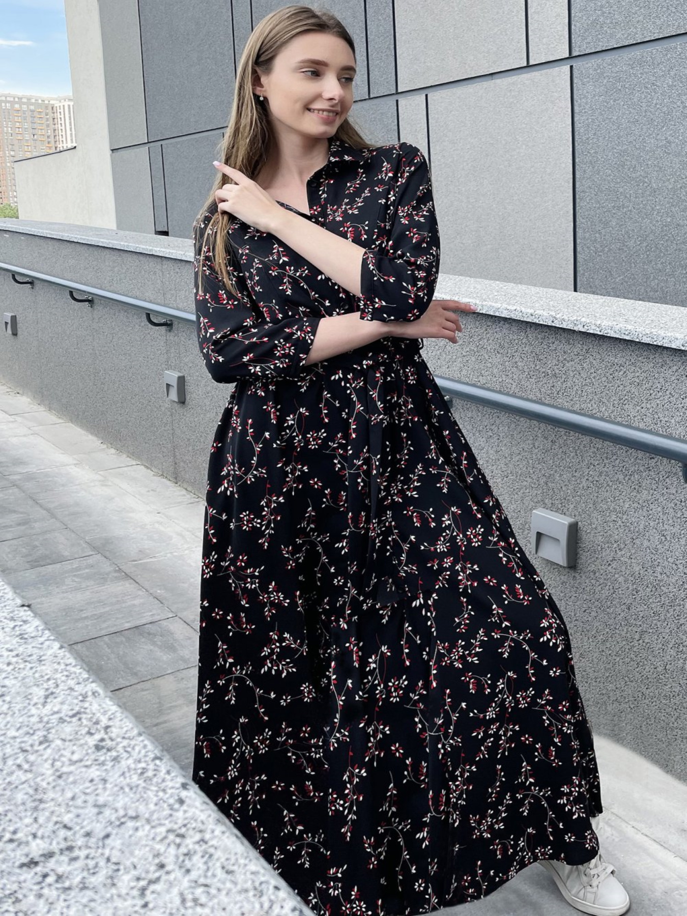 Сукня міді LadyLike модель ll194316890-chornij Фото