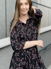 Сукня міді LadyLike модель ll194316890-chornij Фото