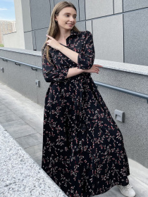 Платье миди LadyLike модель ll194316890-chornij Фото