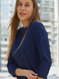 Блуза LadyLike модель ll806110064-sinj Фото