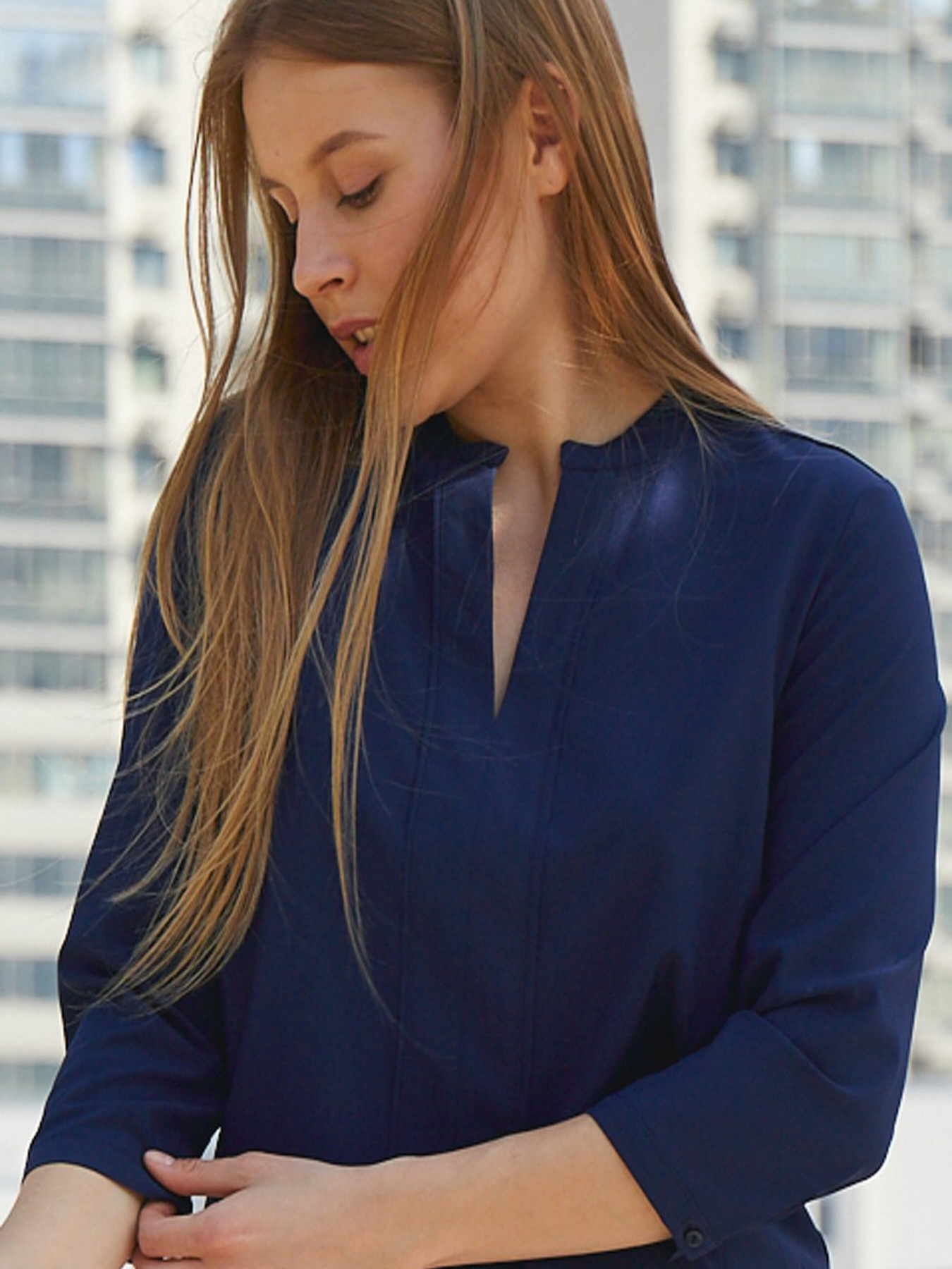 Блуза LadyLike модель ll806110064-sinj Фото