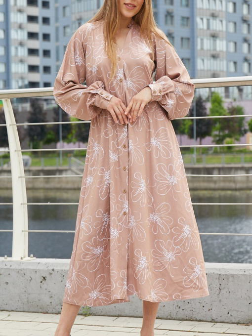 Сукня міді LadyLike модель ll214316789-bezhevij Фото