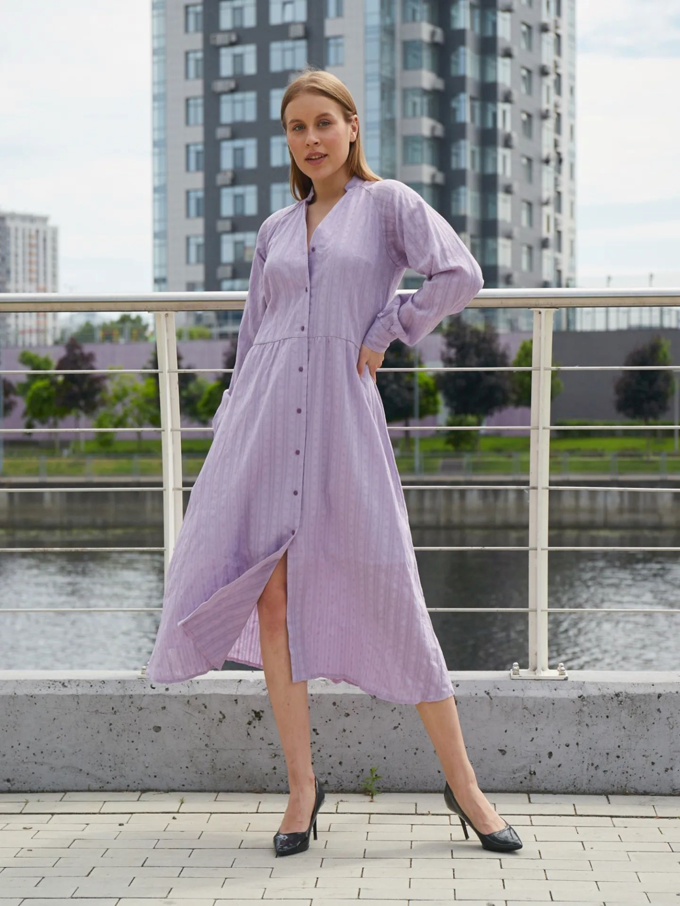 Сукня міді LadyLike модель ll214310029-fioletovj Фото