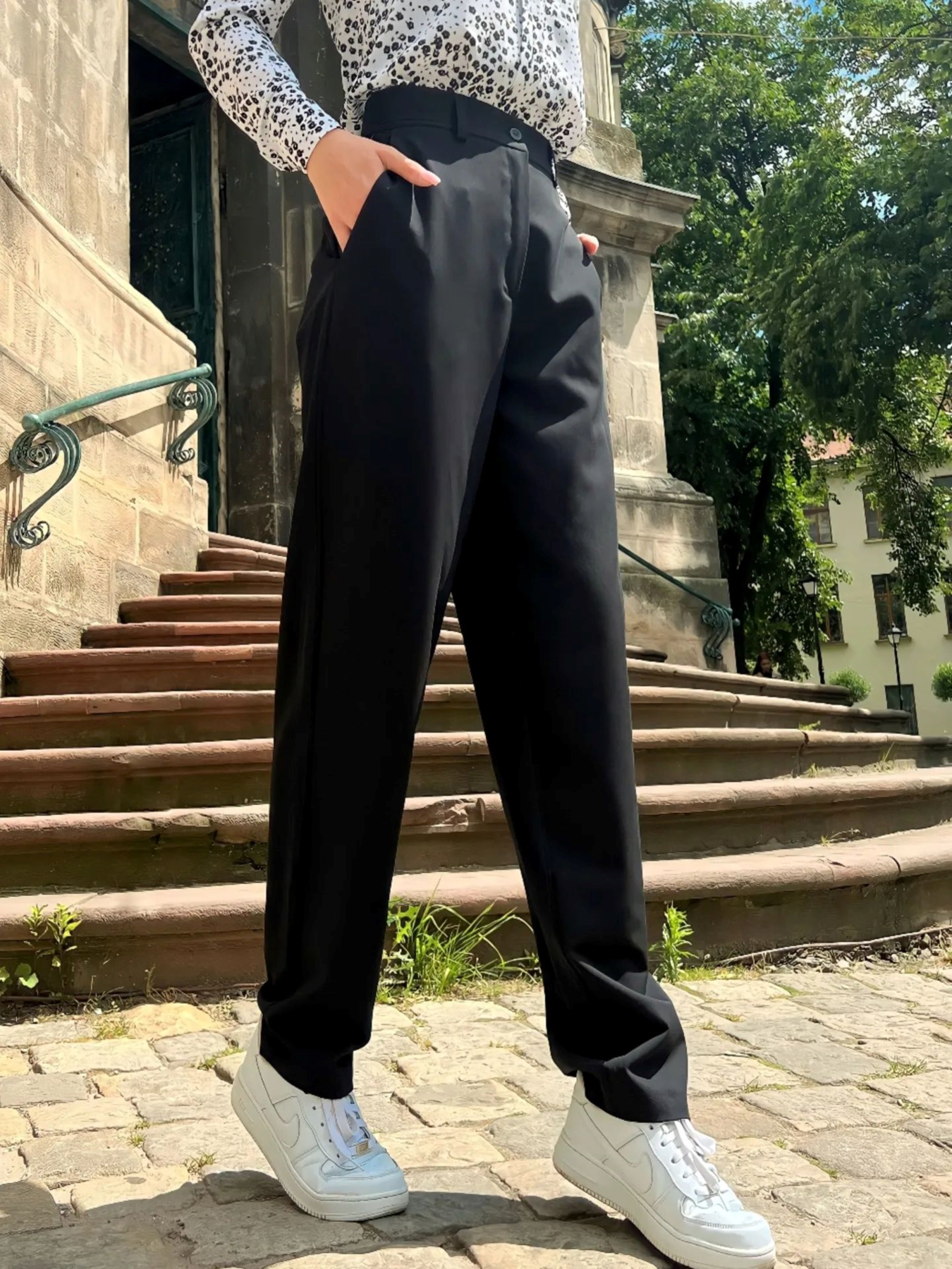 Повсякденні штани LadyLike модель ll19450090-chornij Фото