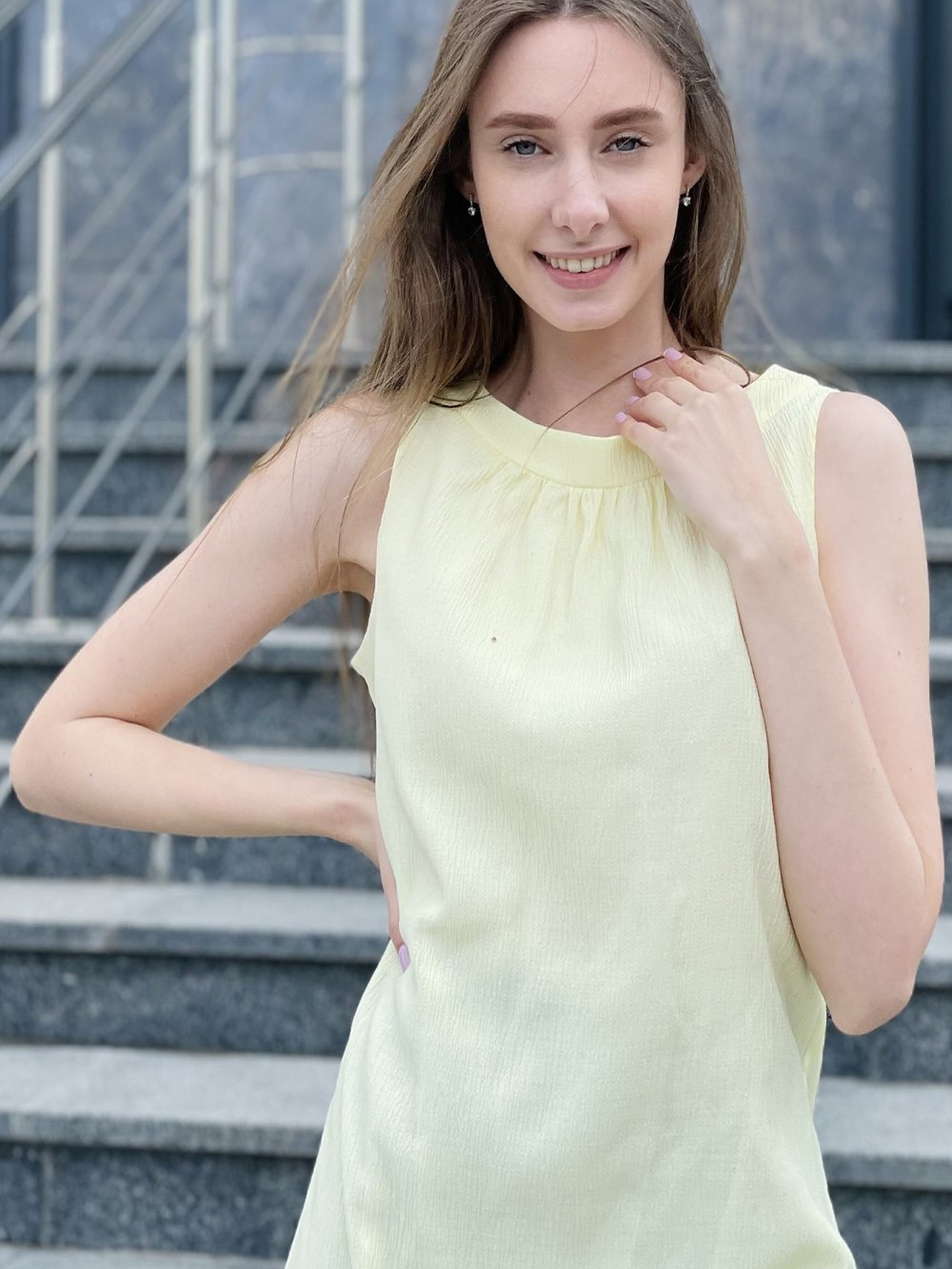 Платье мини LadyLike модель ll916610037-zhovtij Фото