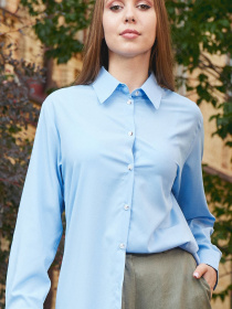 Сорочка повсякденна LadyLike модель ll191910069-blakitnij Фото