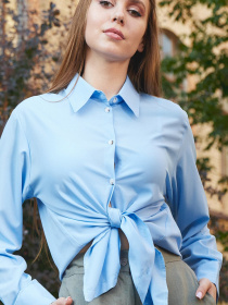Рубашка повседневная LadyLike модель ll191910069-blakitnij Фото