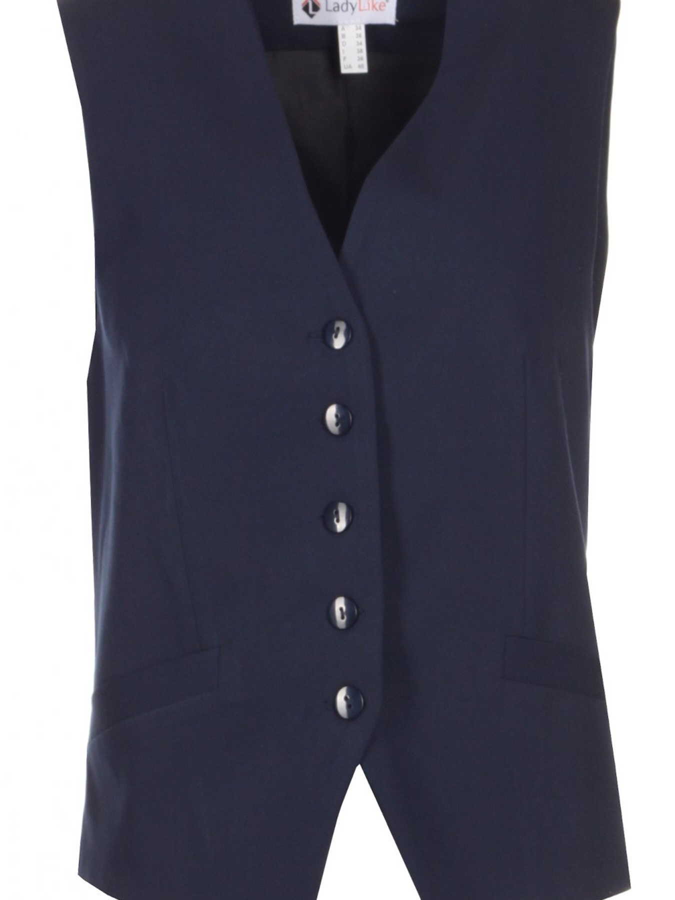Классический жилет LadyLike модель ll88120063-sinj Фото