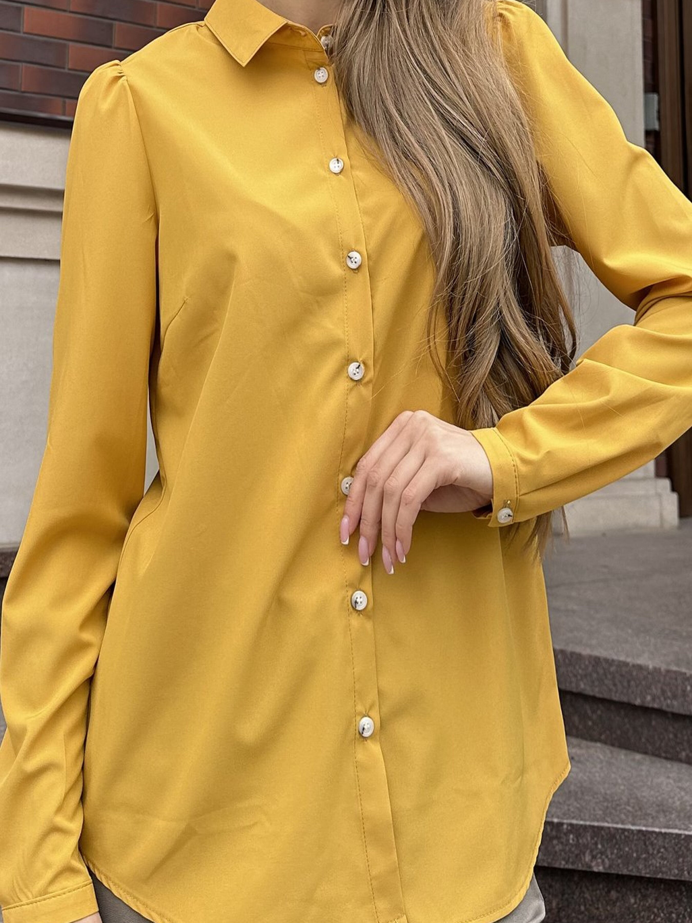 Сорочка повсякденна LadyLike модель ll29710088-zhovtij Фото