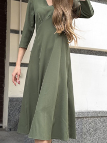 Платье миди LadyLike модель ll85320041-zelenij Фото