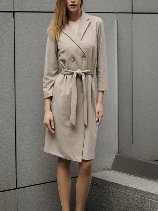 Платье мини LadyLike модель ll162760088-bezhevij Фото