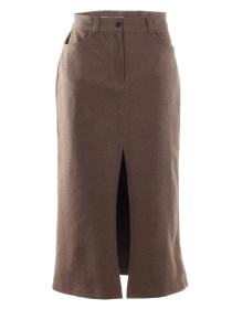 Спідниця міді LadyLike модель ll220160089-bezhevij Фото