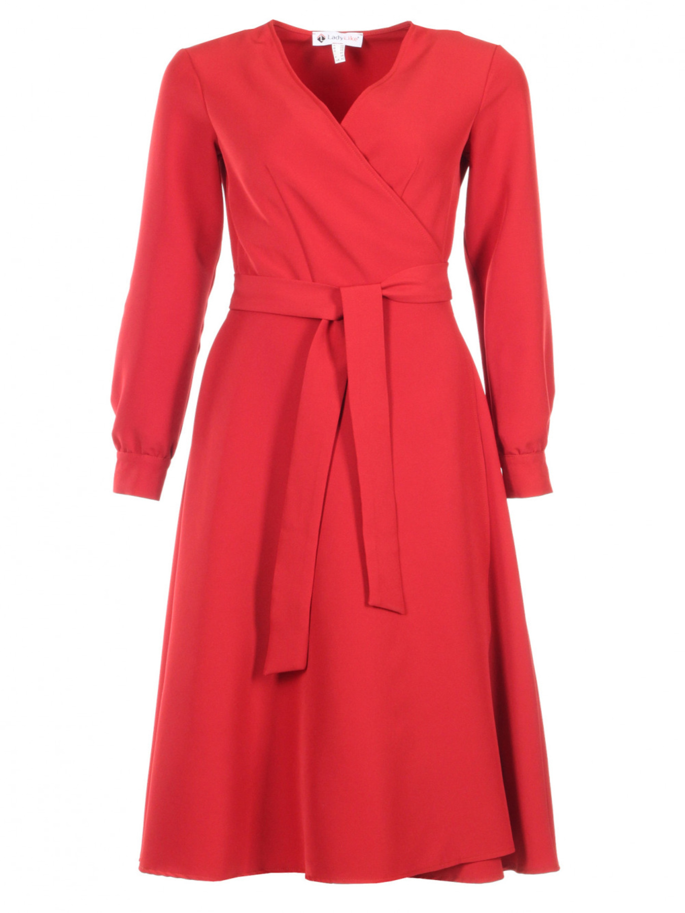 Платье миди LadyLike модель ll185120010-chervonij Фото