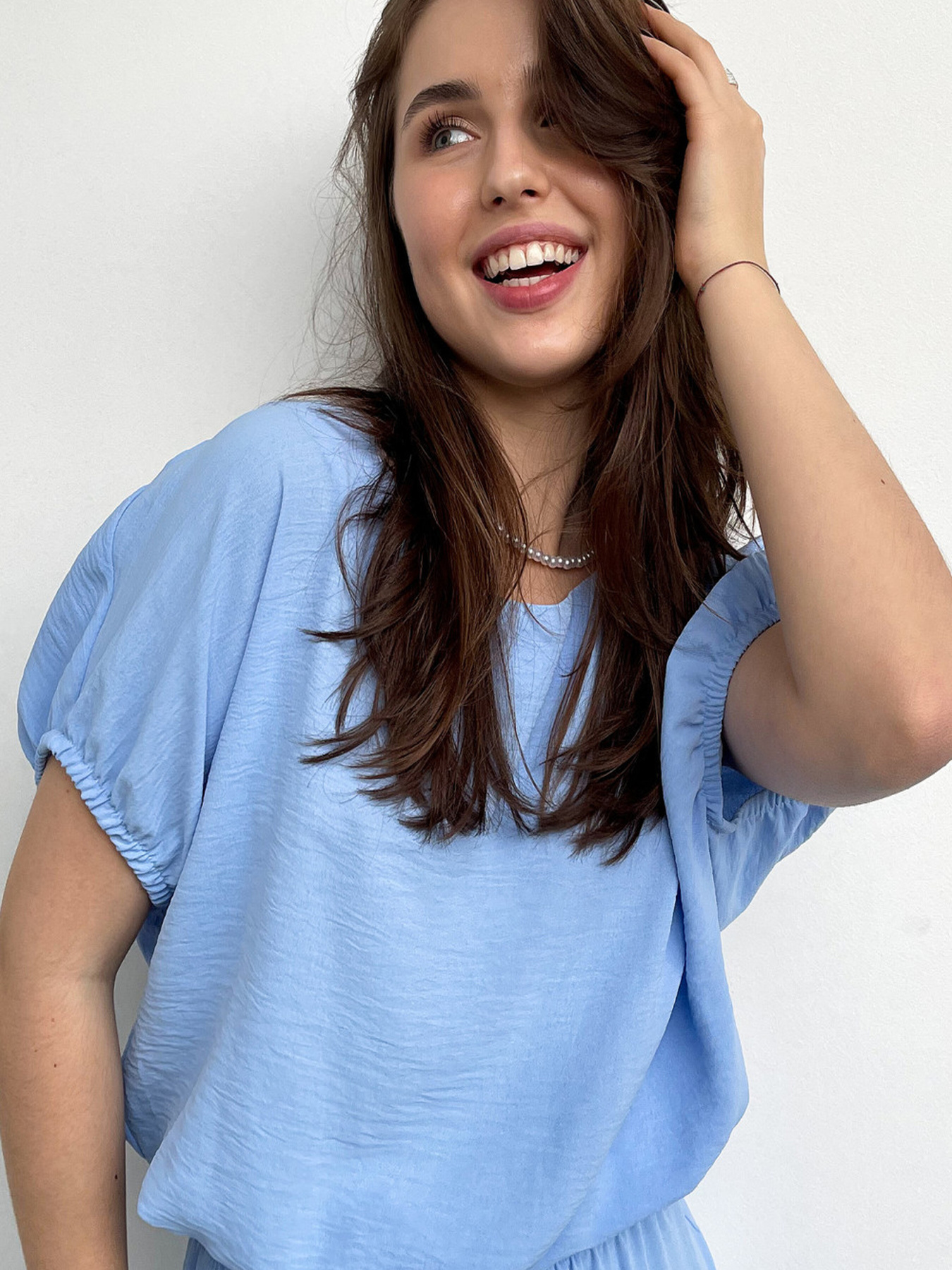 Блуза LadyLike модель ll225210069-blakitnij Фото